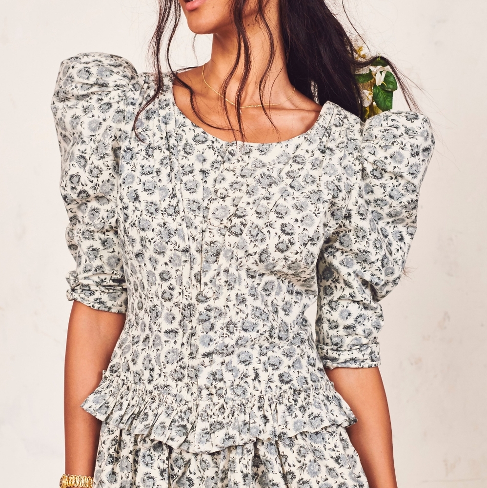 NWT LoveShackFancy Brenna Jacket- warm grey